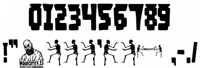 Digital Gang Font OTHER CHARS