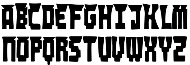 Digital Gang Font UPPERCASE
