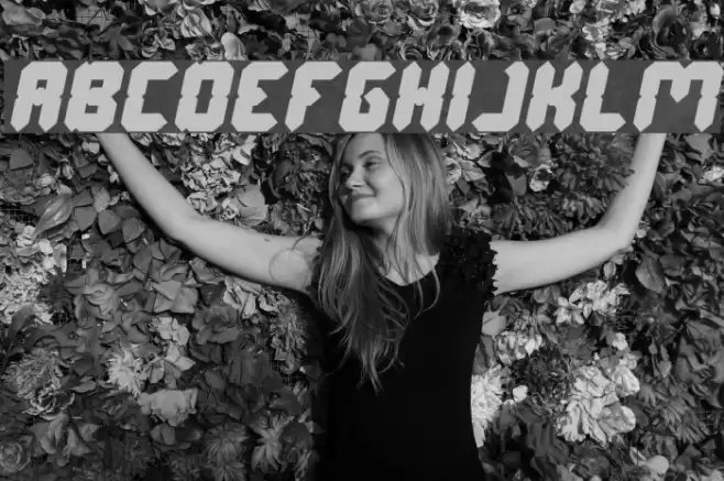 Digital Gothic Bold Italic Font examples