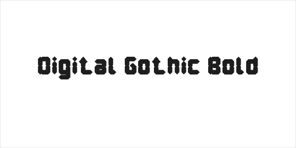 Digital Gothic Bold Logo