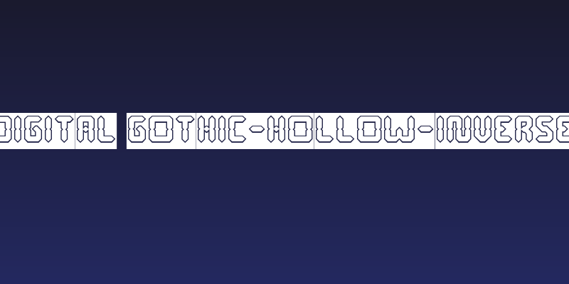 Digital Gothic-Hollow-Inverse Social Header