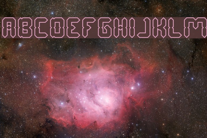 Digital Gothic-Hollow Font examples