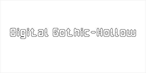 Digital Gothic-Hollow Logo