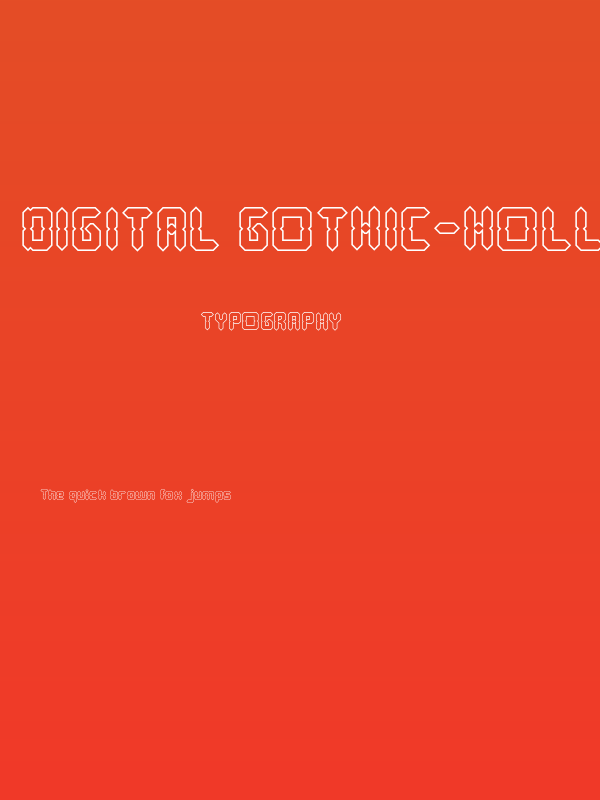 Digital Gothic-Hollow Poster