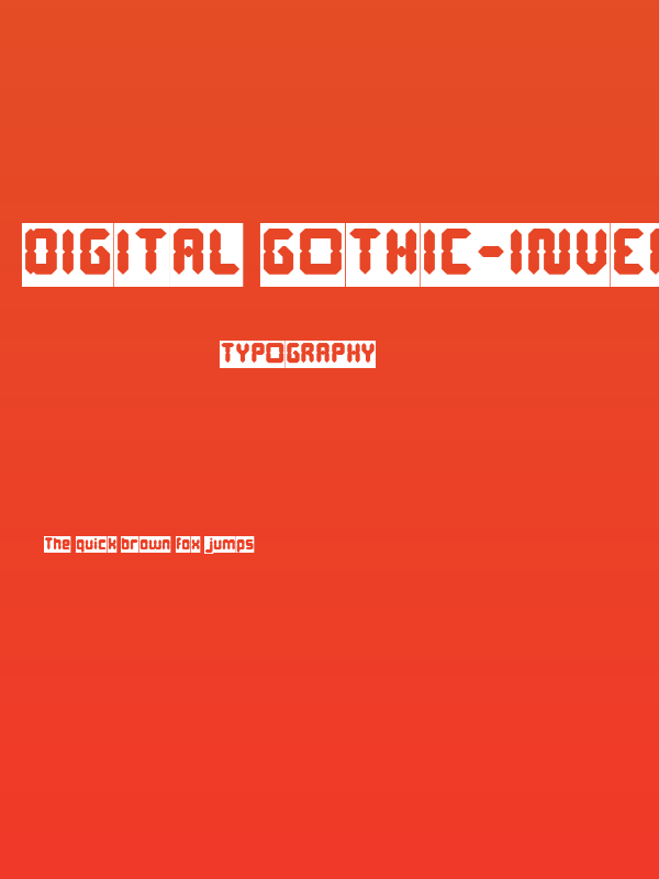 Digital Gothic-Inverse Poster