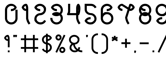 Digital Handmade Bold Font OTHER CHARS