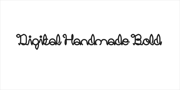 Digital Handmade Bold Logo