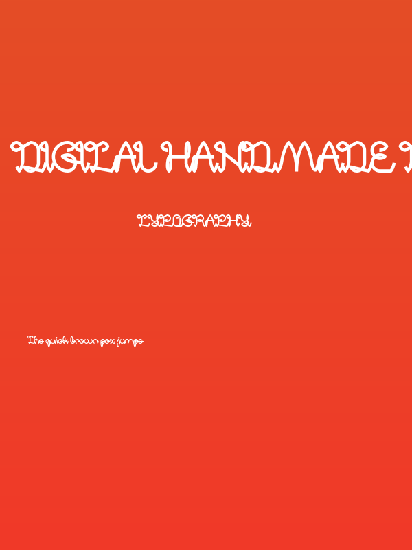 Digital Handmade Bold Poster