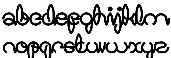 Digital Handmade Bold Font LOWERCASE