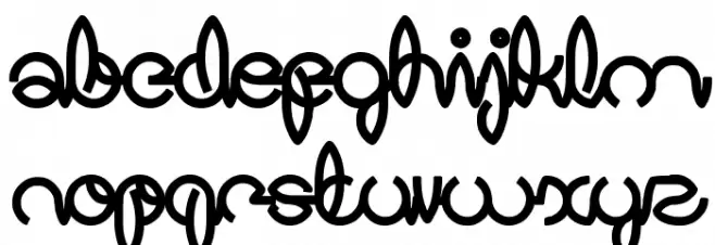 Digital Handmade Bold Caratteri MINUSCOLO