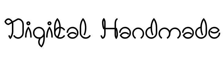 Digital Handmade  Frei Schriftart Herunterladen