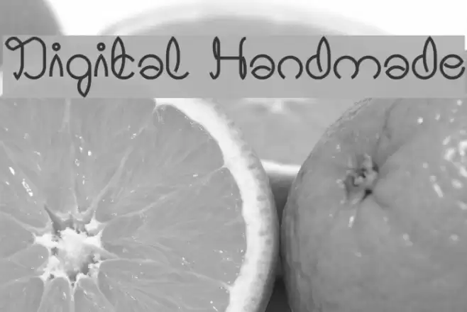 Digital Handmade Font examples
