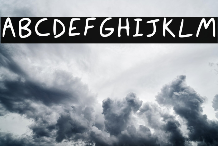 Digital Handwriting Regular Font examples