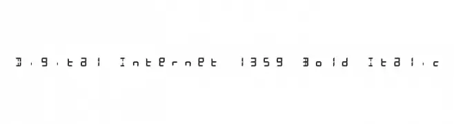 Digital Internet 13sg Bold Italic  les polices de caractères gratuit tlcharger