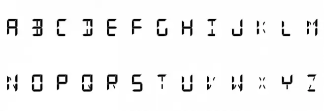 Digital Internet 13sg Bold Italic 字体 大写