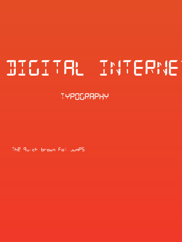 Digital Internet 13sg Bold Italic Poster