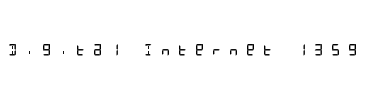 Digital Internet 13sg Font - FFonts.net