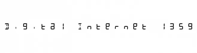 Digital Internet 13sg  les polices de caractères gratuit tlcharger