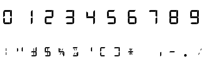 Digital Internet 13sg Font OTHER CHARS