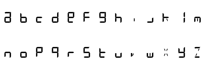 Digital Internet 13sg Font LOWERCASE