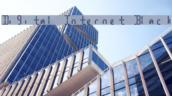 Digital Internet Black Font examples