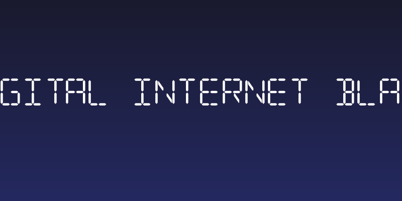 Digital Internet Black Social Header