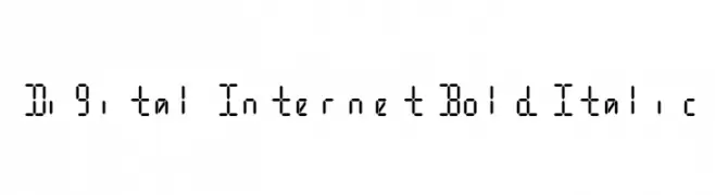 Digital Internet Bold Italic  baixar fontes gratis