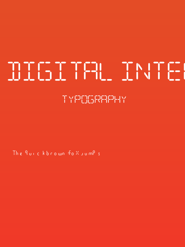 Digital Internet Bold Italic Poster