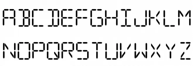 Digital Internet Bold Schriftart Groß