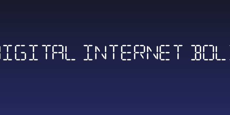 Digital Internet Bold Social Header