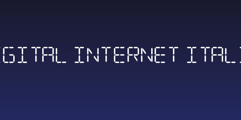 Digital Internet Italic Social Header