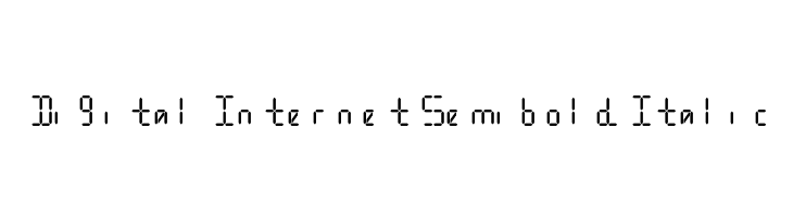 Digital Internet Semibold Italic  font caratteri gratis
