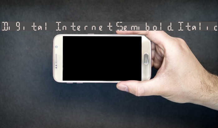 Digital Internet Semibold Italic Font examples