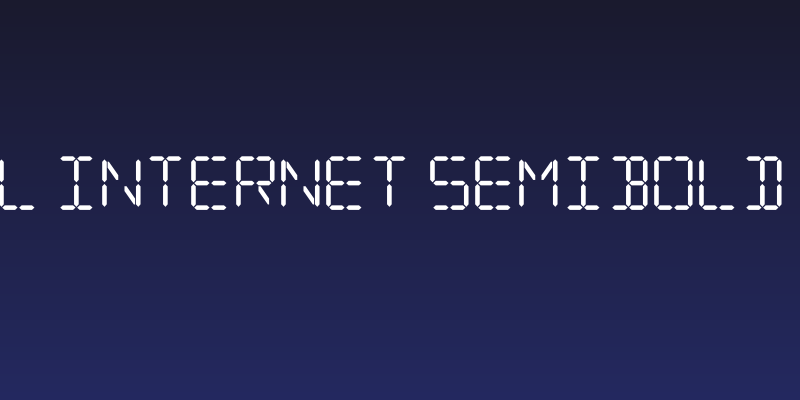 Digital Internet Semibold Italic Social Header