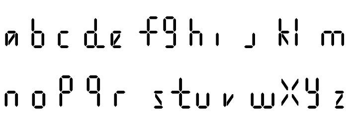 Digital Internet Semibold Italic Font LOWERCASE