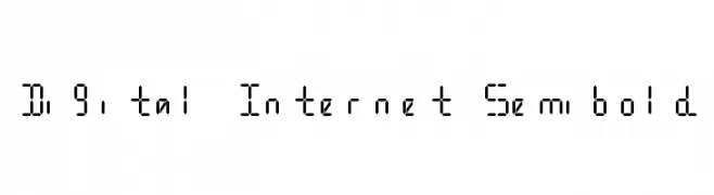 Digital Internet Semibold  baixar fontes gratis