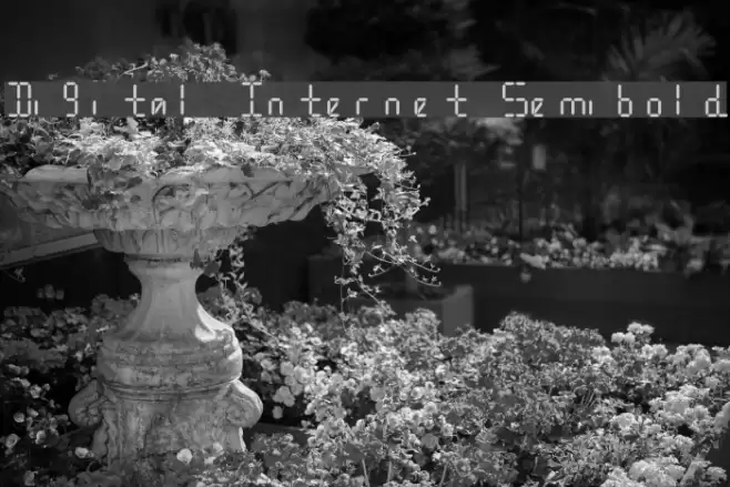 Digital Internet Semibold Font examples