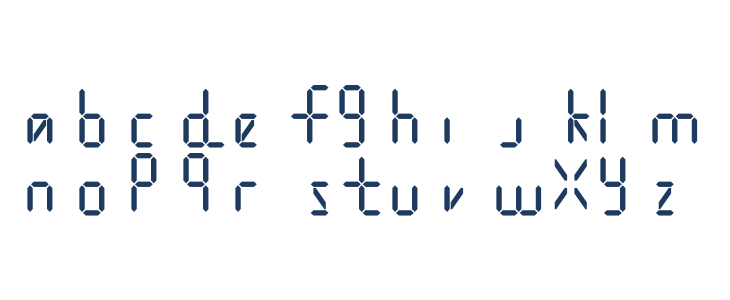 Digital Internet Semibold Lowercase