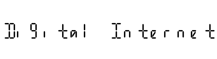 Digital Internet  Free Fonts Download