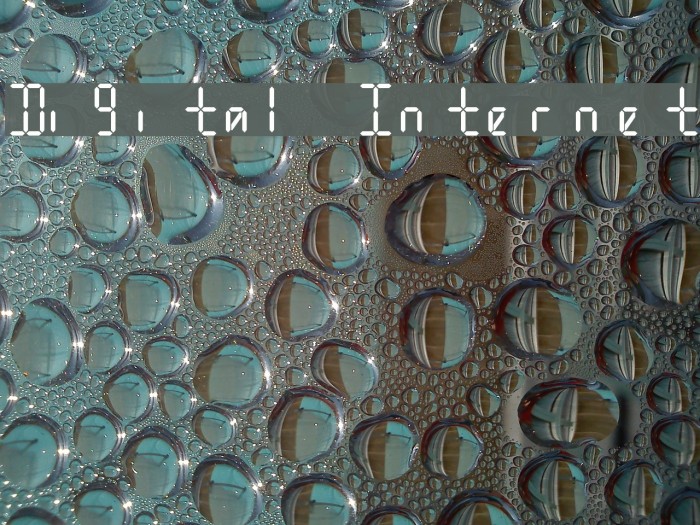 Digital Internet Font examples