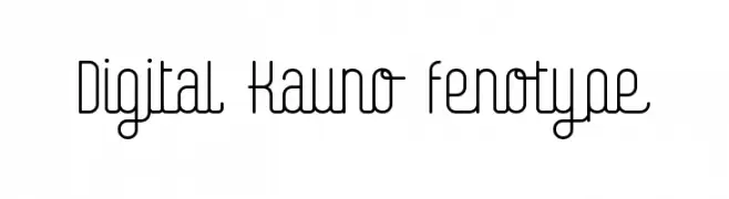 Digital Kauno fenotype  Frei Schriftart Herunterladen