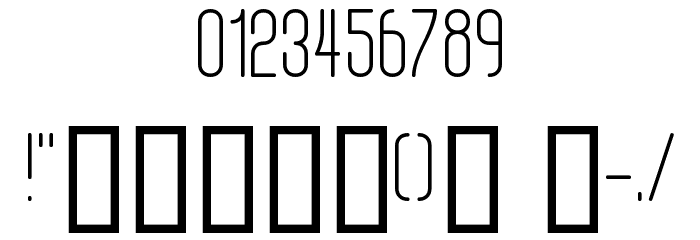 Digital Kauno fenotype Font OTHER CHARS