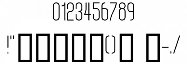 Digital Kauno fenotype フォント その他の文字