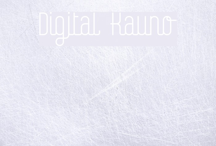 Digital Kauno Font examples