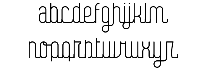 Digital Kauno Font LOWERCASE