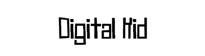Digital Kid  Frei Schriftart Herunterladen