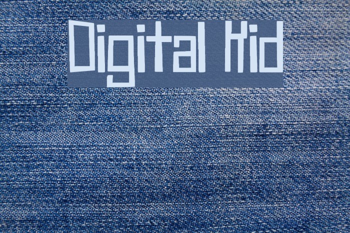 Digital Kid Font examples
