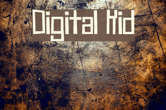 Digital Kid Font examples