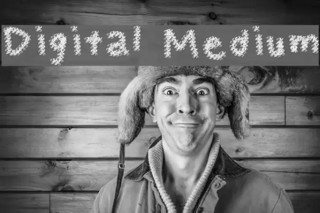 Digital Medium Font examples