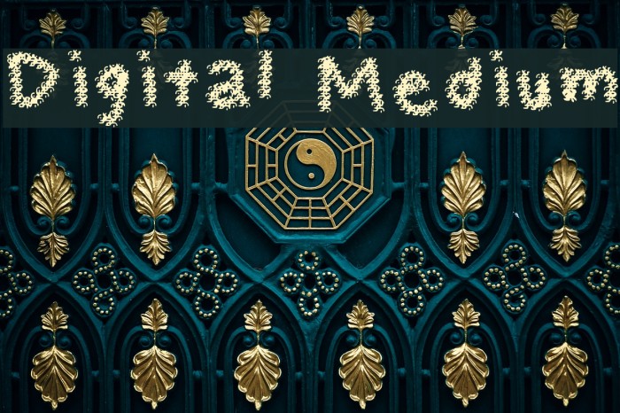 Digital Medium Font examples